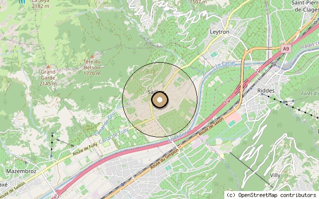 Plan de situation de Clos Seven